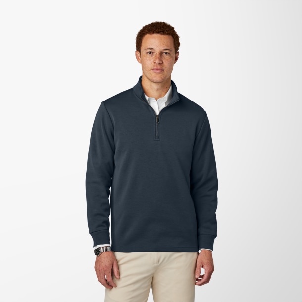 Brooks Brothers® Men's Quarter-Zip Double Knit Pullover