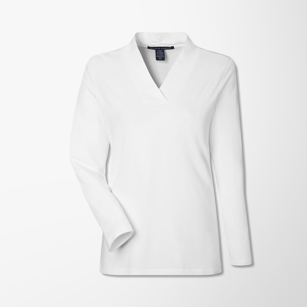 Devon & Jones Women's Shawl-Collar Raleigh Top