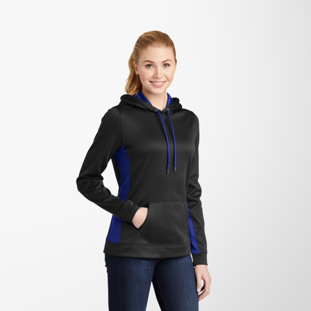 Sport-Tek® Women's Colorblock Sport-Wick® Fleece Hoodie