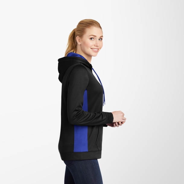 Sport-Tek® Women's Colorblock Sport-Wick® Fleece Hoodie