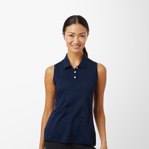 adidas® Women's Ottoman Sleeveless Polo