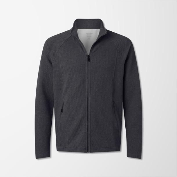 North End Men's Full-Zip Textured Spirit Sweatshirt