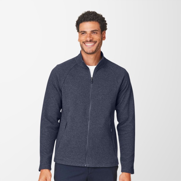 North End Men's Full-Zip Textured Spirit Sweatshirt