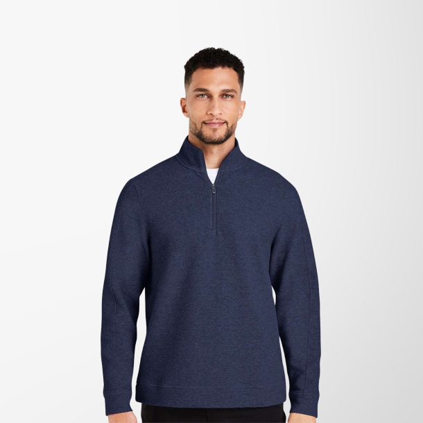 North End Men's Quarter-Zip Textured Spirit Pullover