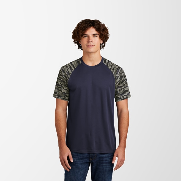 Sport-Tek® Men's Camo Colorblock Drift T-Shirt