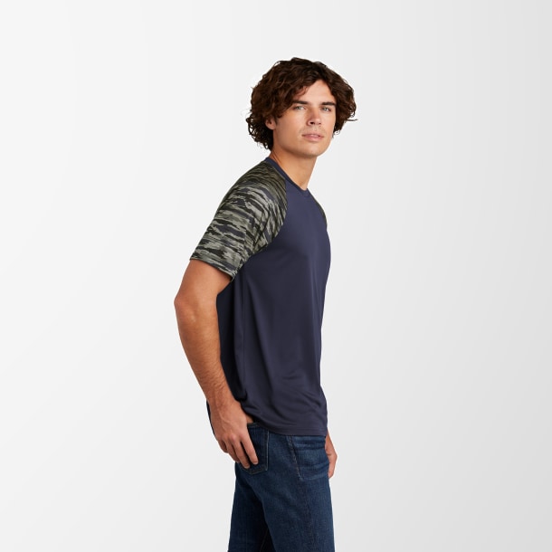 Sport-Tek® Men's Camo Colorblock Drift T-Shirt