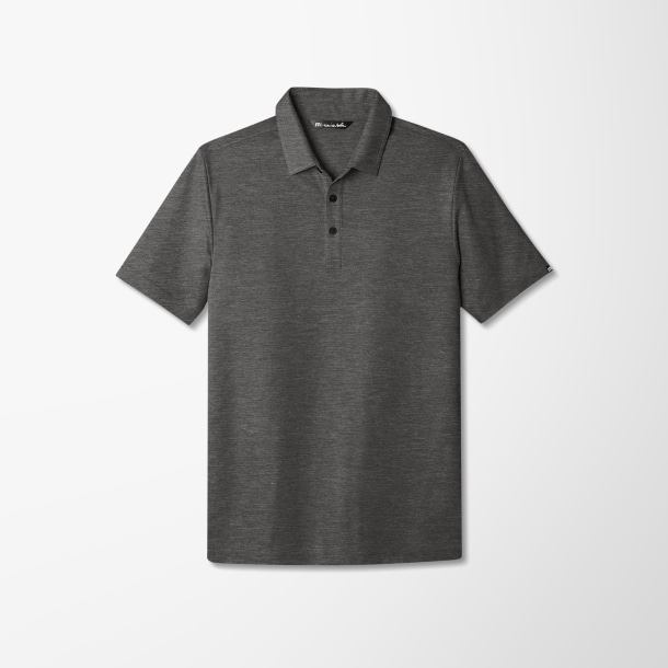 TravisMathew Men's Heather Oceanside Polo