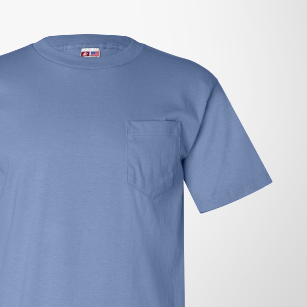 Bayside Adult Cotton T-Shirt with Pocket