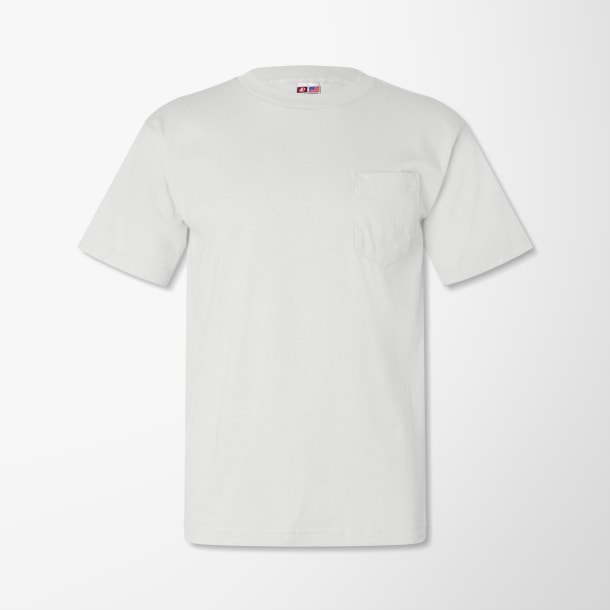 Bayside Adult Cotton T-Shirt with Pocket