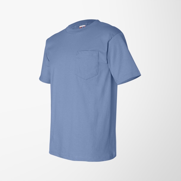 Bayside Adult Cotton T-Shirt with Pocket