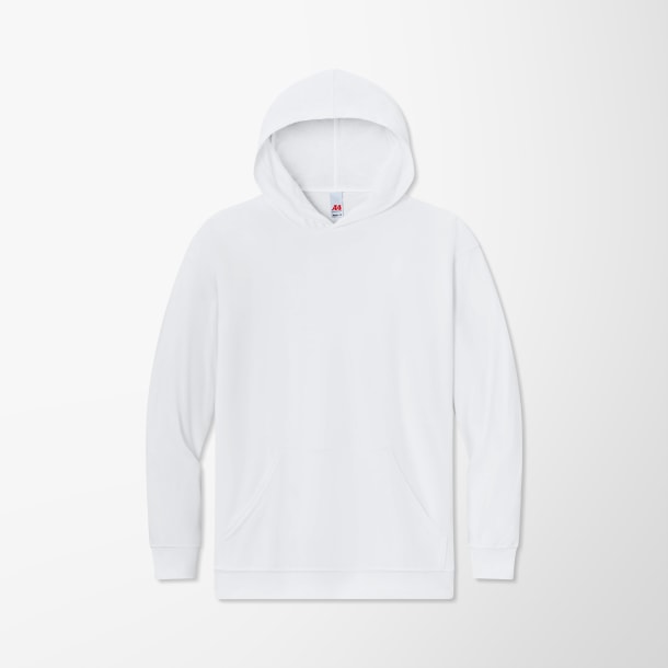 A4 Adult Hooded Long-Sleeve Softek T-Shirt