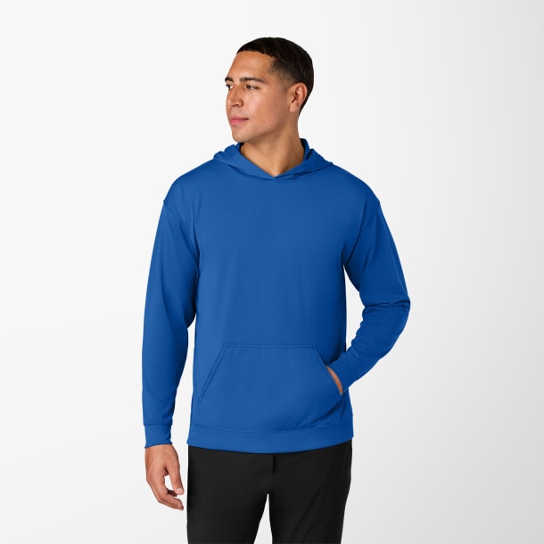 A4 Adult Hooded Long-Sleeve Softek T-Shirt