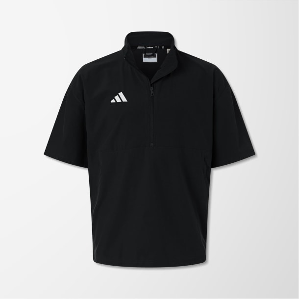 adidas® Men's Short-Sleeve Quarter-Zip Pullover