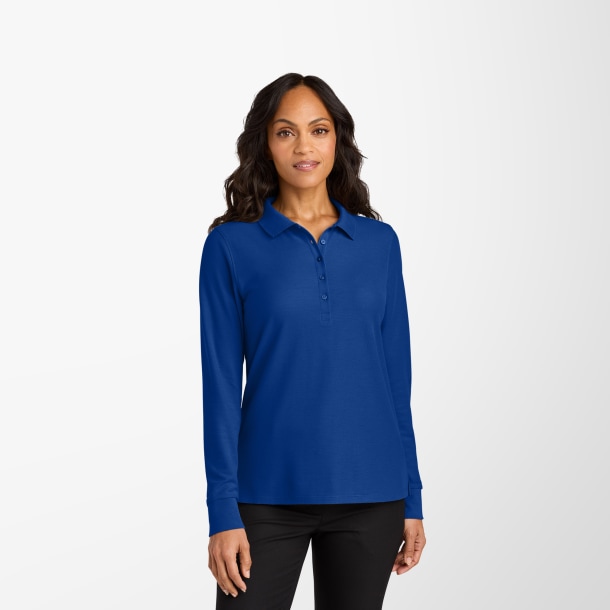 Port Authority® Women's Long-Sleeve Pique Wearever Polo