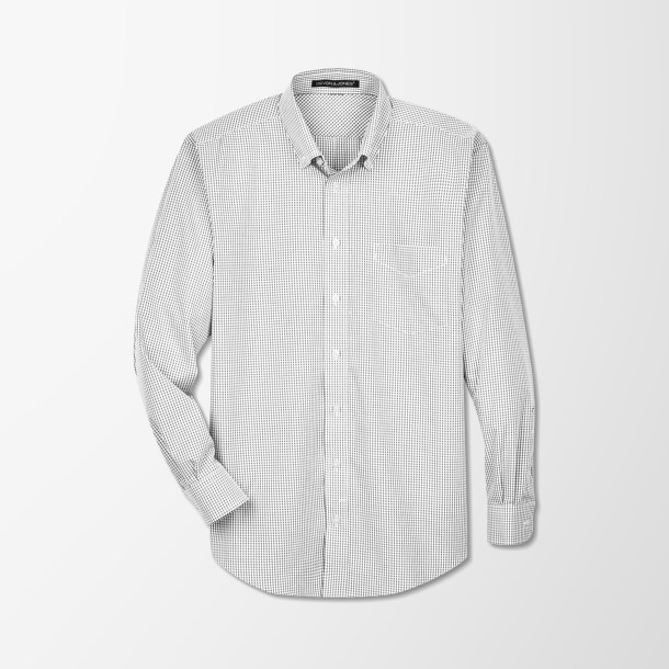 Devon & Jones Men's Gingham Crown Collection® Dress Shirt