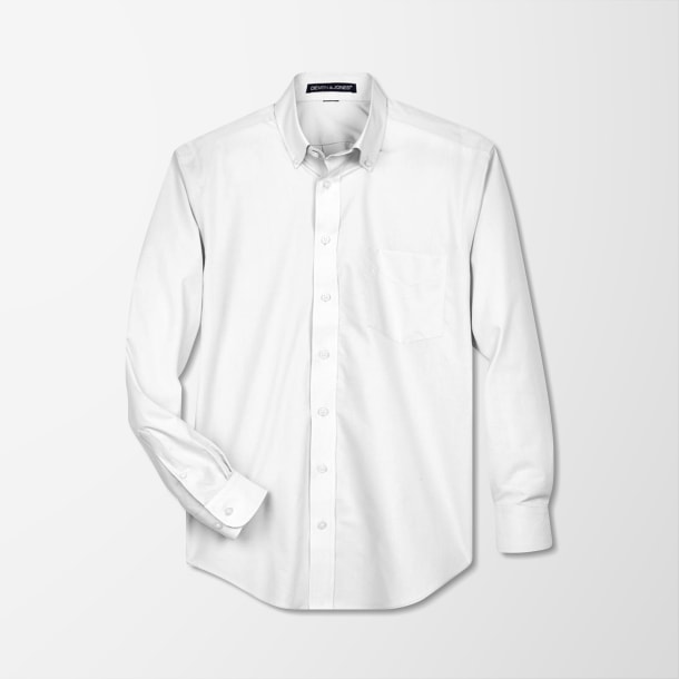 Devon & Jones Men's Broadcloth Crown Collection® Dress Shirt