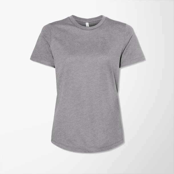 Bella+Canvas Women’s Relaxed Fit Heather CVC Tee