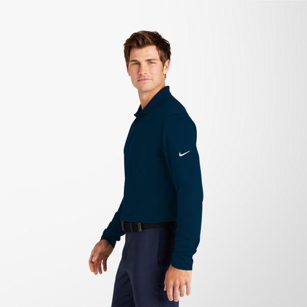Nike Men's Long-Sleeve Dri-FIT Micro Pique 2.0 Polo