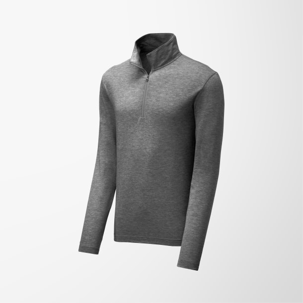 Sport-Tek® Men's Quarter-Zip Tri-Blend PosiCharge® Pullover
