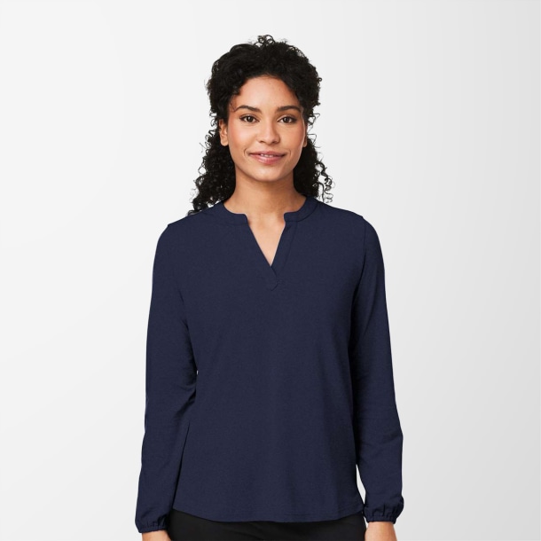 Devon & Jones Women's Half-Placket Raleigh Top