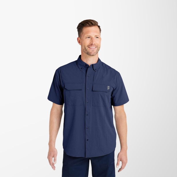 HUK Men's Short-Sleeve Creekbed Shirt