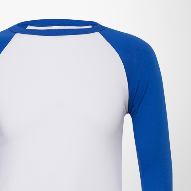 Bella+Canvas Three-Quarter Sleeve Baseball Tee