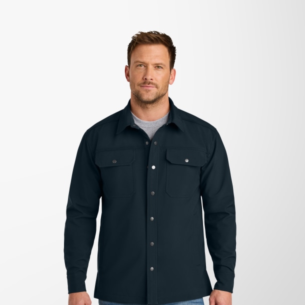 CornerStone® Men's Soft Shell Shirt Jacket