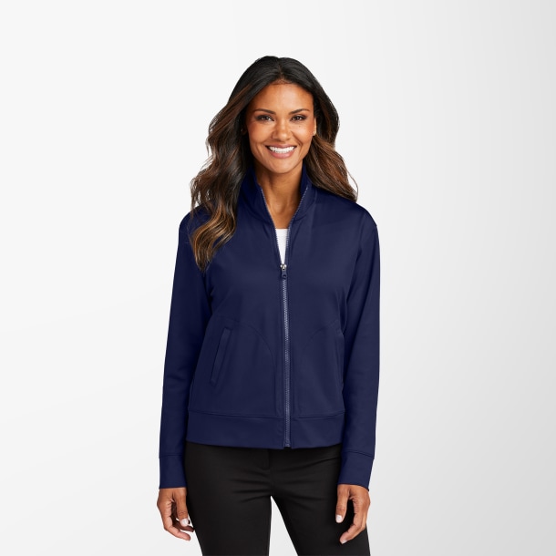 Port Authority® Women's Full-Zip Double Knit Sweatshirt
