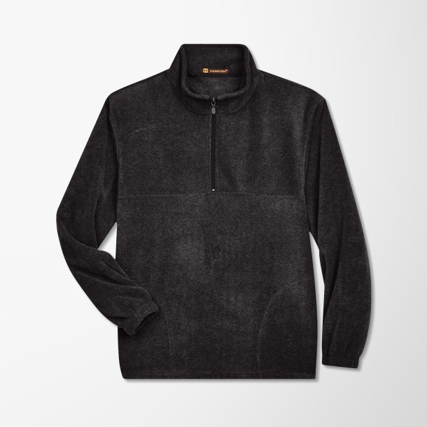 Harriton Men's Quarter-Zip Fleece Pullover