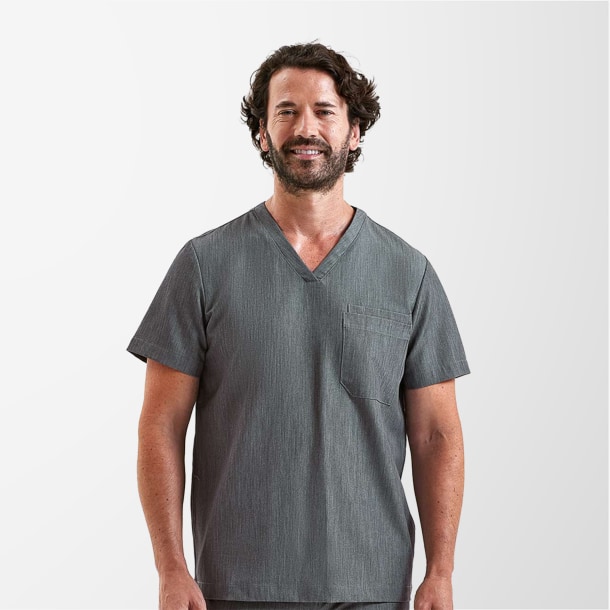 Onna Men's V-Neck Limitless Scrub Top