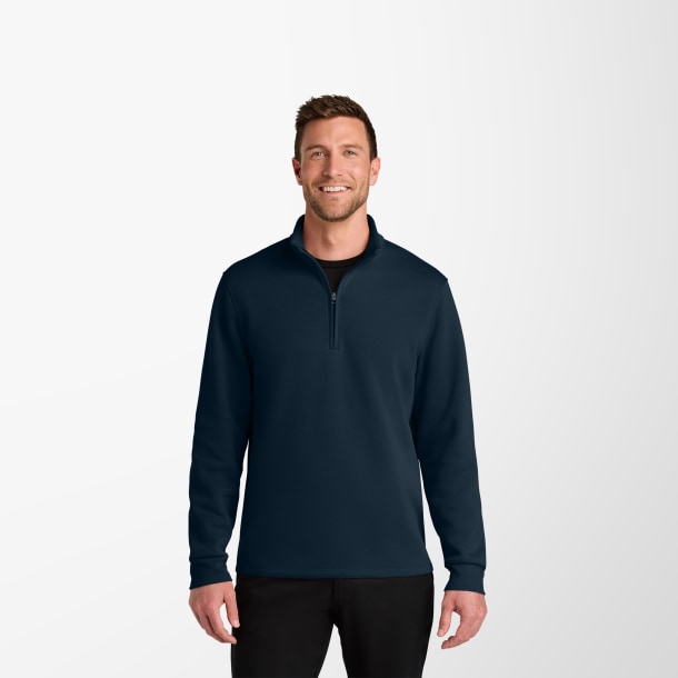 Port Authority® Men's Quarter-Zip Double Pique Wearever Pullover