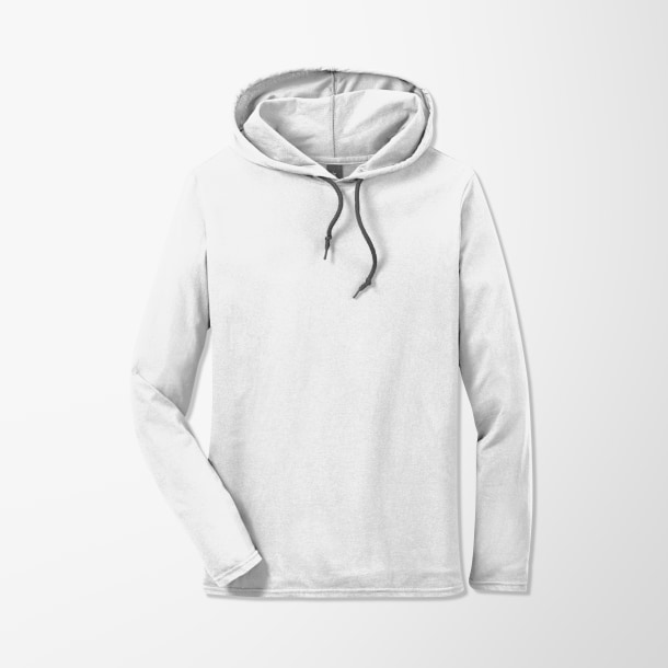 Gildan® Men's Long-Sleeve Cotton T-Shirt with Hood