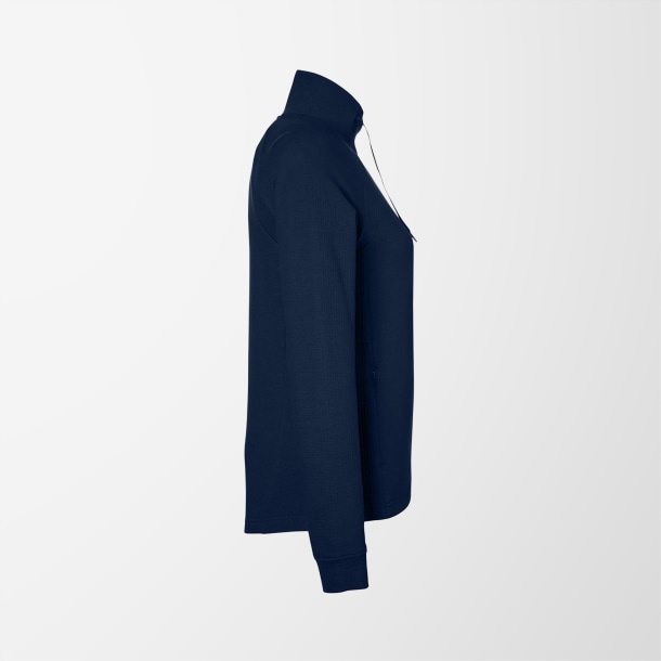 North End Women's Cross-Neck Waffle Rhythm Pullover