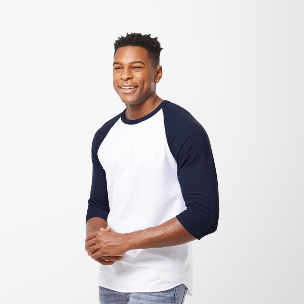 Adult Long-Sleeve Raglan Jersey T-Shirt