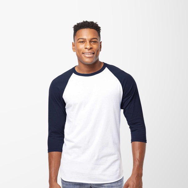Adult Long-Sleeve Raglan Jersey T-Shirt