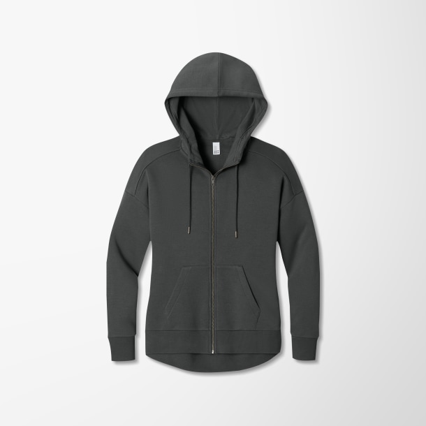 District Women's Full-Zip Fleece Perfect Weight® Hoodie