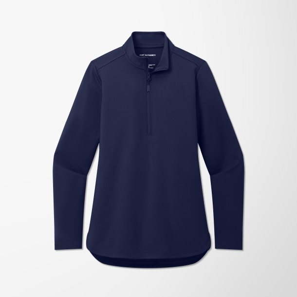 Port Authority® Women's Quarter-Zip Double Knit Pullover