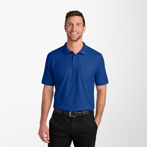 Port Authority® Tall Men's Pique Wearever Polo with Pocket