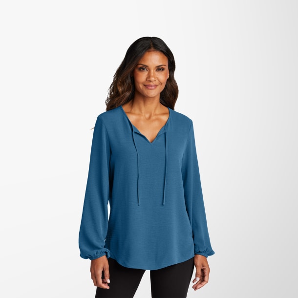 Port Authority® Women's Textured Crepe Blouse