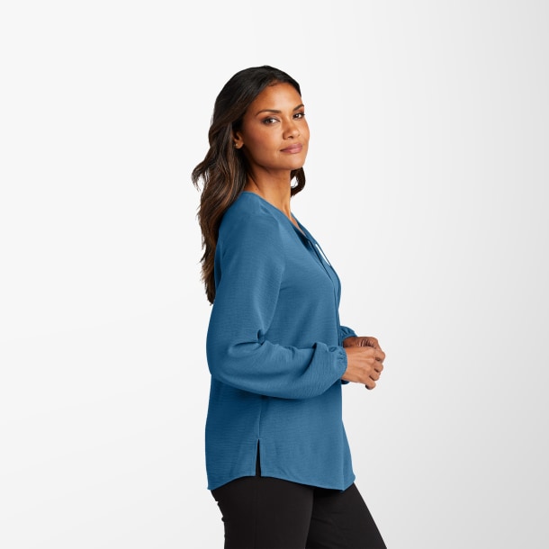 Port Authority® Women's Textured Crepe Blouse