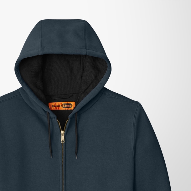 CornerStone® Men's Full-Zip Heavyweight Hoodie