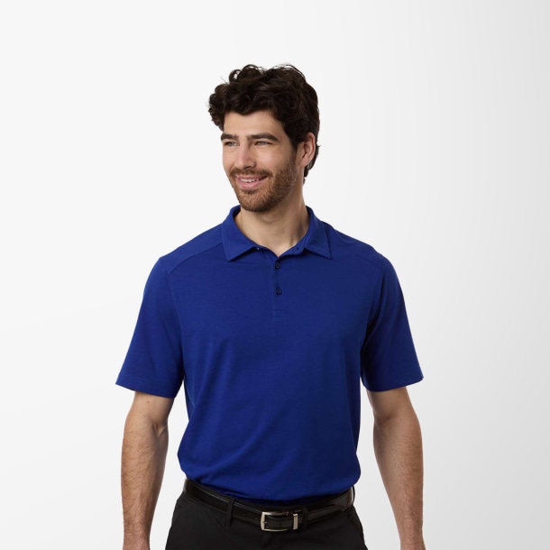 Devon & Jones Men's Pebbled Seaton Polo