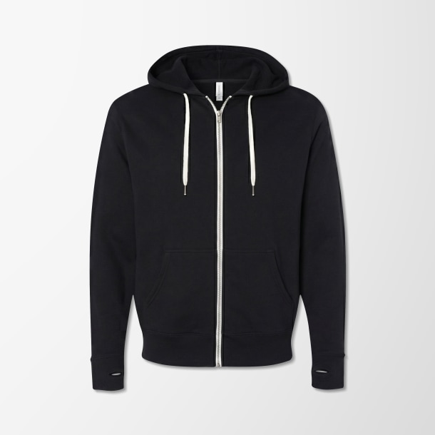 Independent Trading Co. Adult Full-Zip French Terry Hoodie
