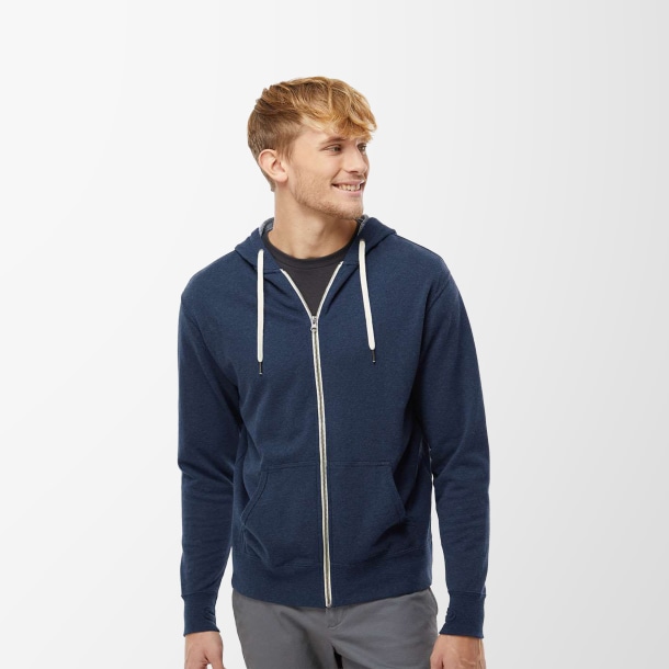 Independent Trading Co. Adult Full-Zip French Terry Hoodie