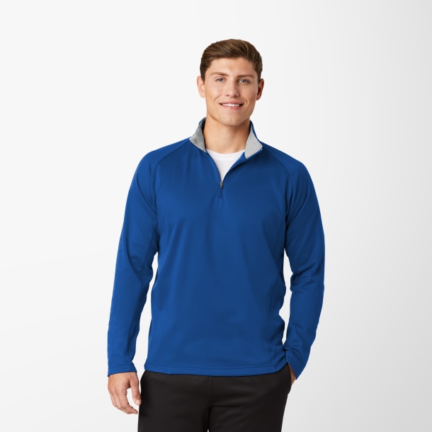 Sport-Tek® Men's Quarter-Zip Sport-Wick® Fleece Pullover