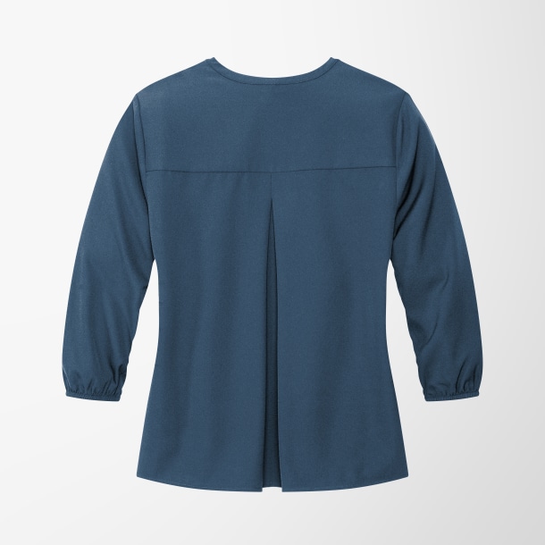 Mercer+Mettle® Women's 3/4-Sleeve Stretch Crepe Blouse