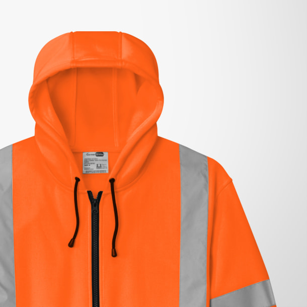 CornerStone® Adult Class 3 Full-Zip Fleece Hoodie