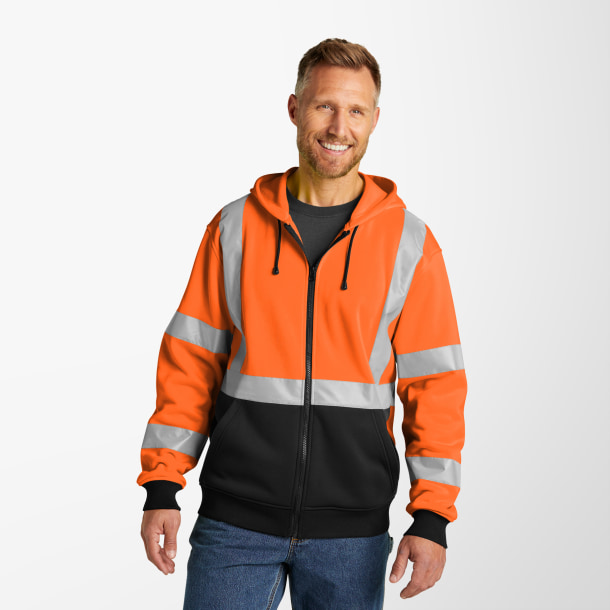 CornerStone® Adult Class 3 Full-Zip Fleece Hoodie