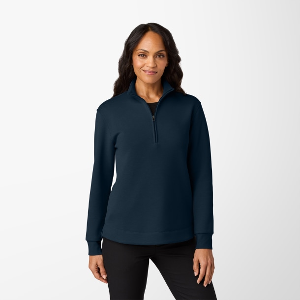 Port Authority® Women's Quarter-Zip Double Pique Wearever Pullover