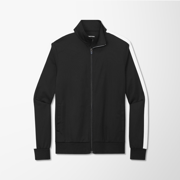 Sport-Tek® Men's Tricot Sleeve Stripe Track Jacket